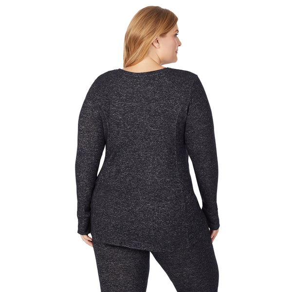 Cuddl Duds SoftKnit Long Sleeve Crew PLUS Shirts U0026 Tops