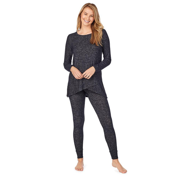 Cuddl Duds SoftKnit Long Sleeve Crossover Tunic SALE