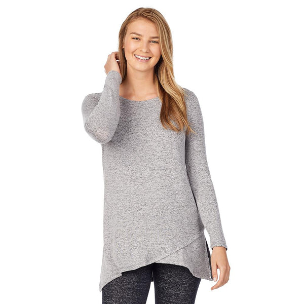 cuddl duds SoftKnit Long Sleeve Crossover Tunic SALE