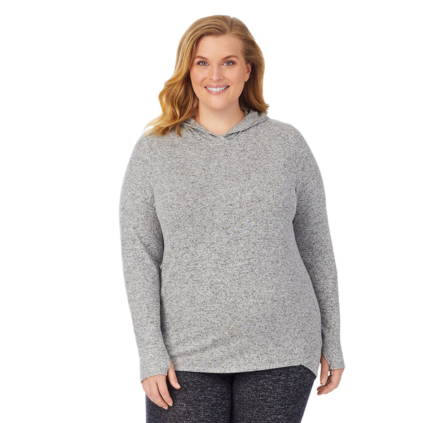 Cuddl Duds SoftKnit Long Sleeve Tunic Hoodie PLUS Shirts U0026 Tops