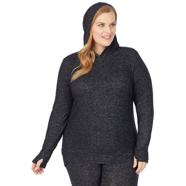 Cuddl Duds SoftKnit Long Sleeve Tunic Hoodie PLUS Shirts U0026 Tops