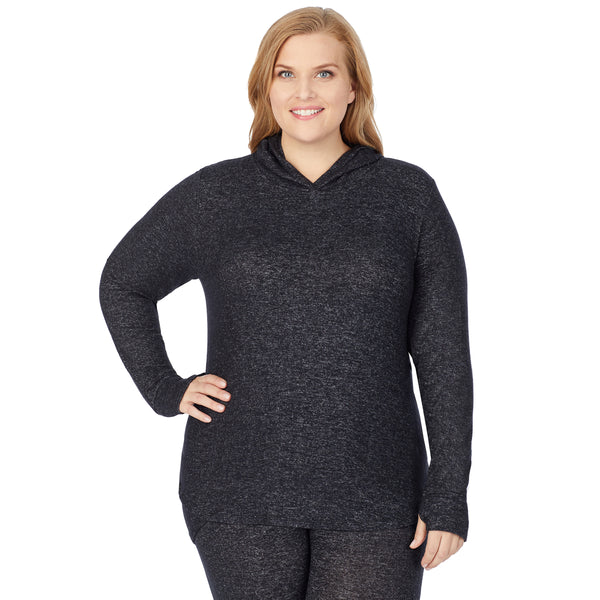 cuddl duds SoftKnit Long Sleeve Tunic Hoodie PLUS Shirts u0026 Tops