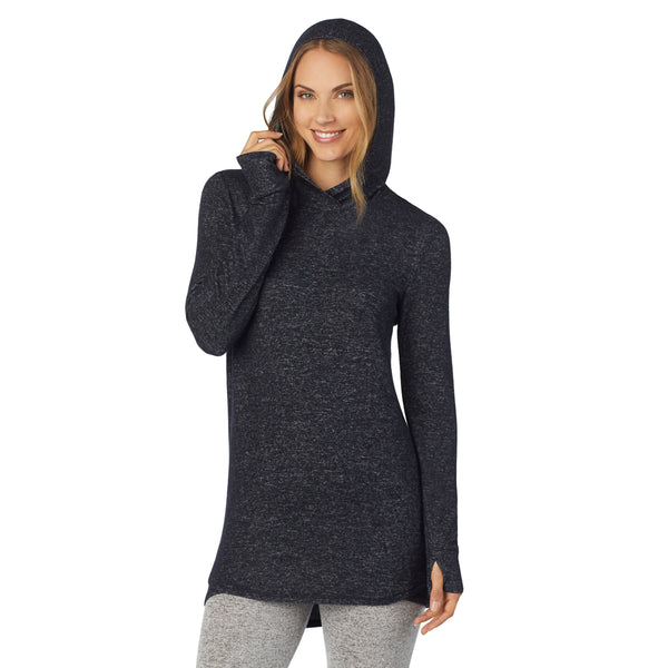 Cuddl Duds SoftKnit Long Sleeve Tunic Hoodie Shirts U0026 Tops