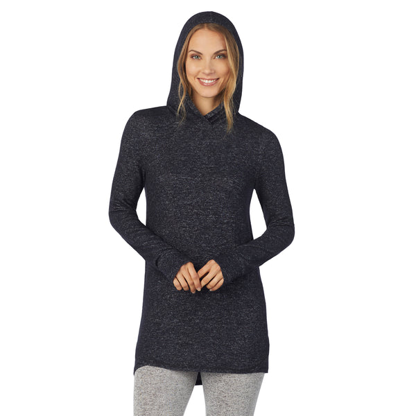 cuddl duds SoftKnit Long Sleeve Tunic Hoodie Shirts u0026 Tops