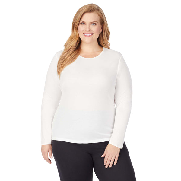 Cuddl Duds Softwear Long Sleeve Crew PLUS Shirts U0026 Tops