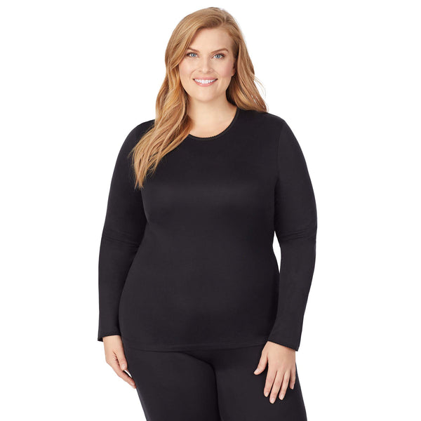 cuddl duds Softwear Long Sleeve Crew PLUS Shirts u0026 Tops