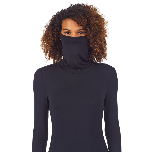 Cuddl Duds Softwear With Stretch Long Sleeve Convertible Cowl Women