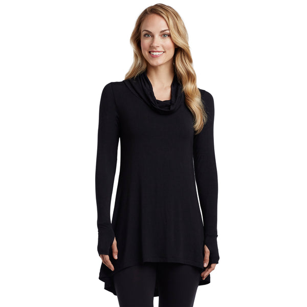 Cuddl Duds Softwear With Stretch Long Sleeve Cowl Tunic Shirts U0026 Tops