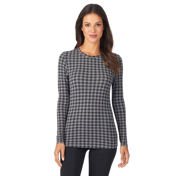 Cuddl Duds Softwear With Stretch Long Sleeve Crew PETITE Shirts U0026 Tops