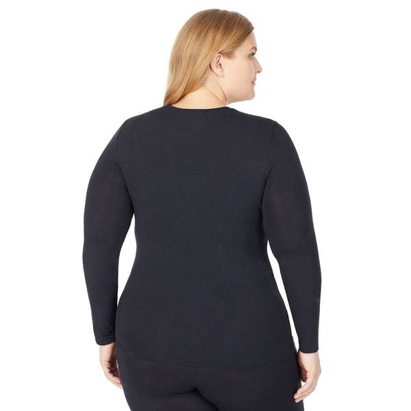 Cuddl Duds Softwear With Stretch Long Sleeve Crew PLUS Shirts U0026 Tops