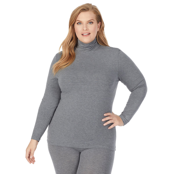 Cuddl Duds Softwear With Stretch Long Sleeve Turtleneck PLUS Shirts U0026 Tops