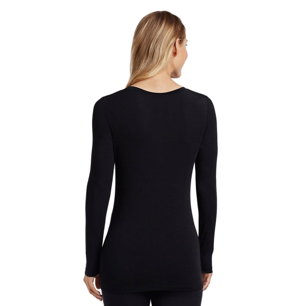 Cuddl Duds Softwear With Stretch Long Sleeve V-Neck TALL Shirts U0026 Tops