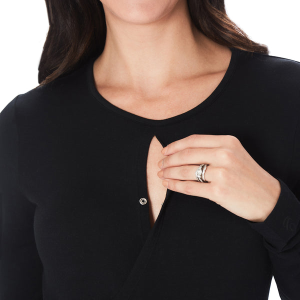 Cuddl Duds Softwear With Stretch Maternity Wrap Front Top Shirts U0026 Tops