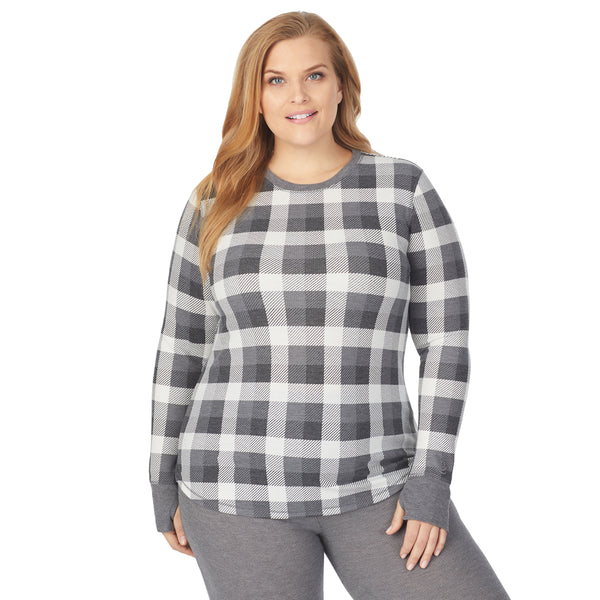 Cuddl Duds Stretch Thermal Long Sleeve Crew PLUS Shirts U0026 Tops