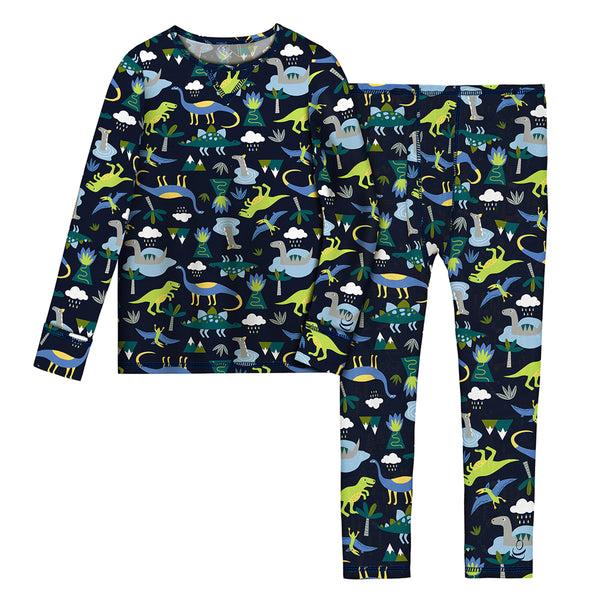 Cuddl Duds Toddler Boys Comfortech Stretch Poly 2 Pc. Crew Set Baby U0026 Toddler Clothing