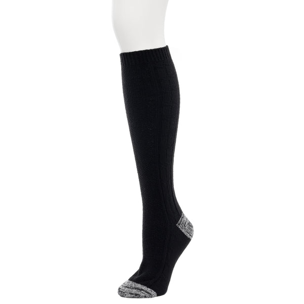 Cuddl Duds Tonal Twist Cable Knit Knee High Sock Socks