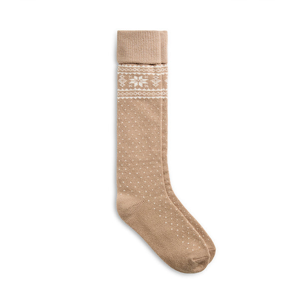 cuddl duds Turncuff Tonal Snowflake Knee High Sock Socks