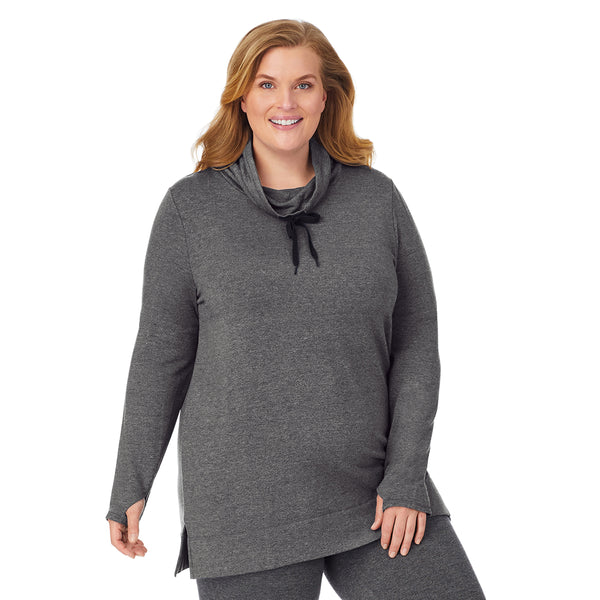 Cuddl Duds Ultra Cozy Long Sleeve Cowl Neck Tunic PLUS Shirts U0026 Tops