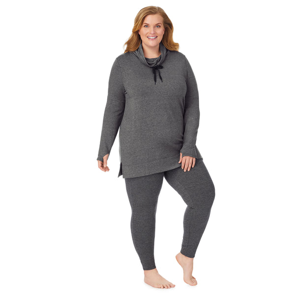 cuddl duds Ultra Cozy Long Sleeve Cowl Neck Tunic PLUS Shirts u0026 Tops