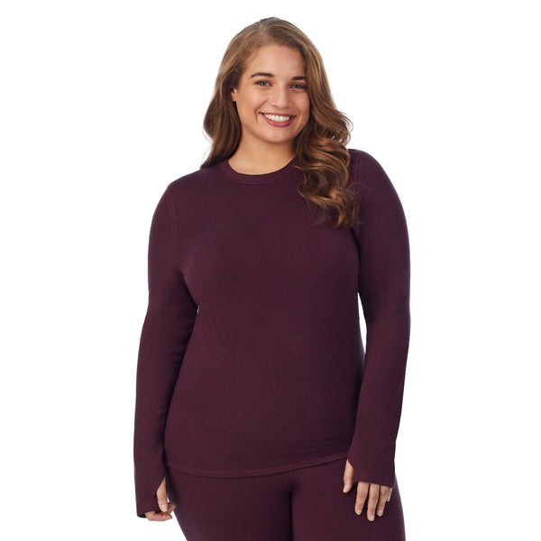 Cuddl Duds Ultra Cozy Long Sleeve Crew PLUS Shirts U0026 Tops