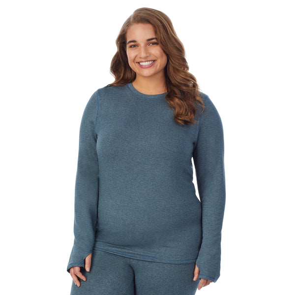 Cuddl Duds Ultra Cozy Long Sleeve Crew PLUS Shirts U0026 Tops