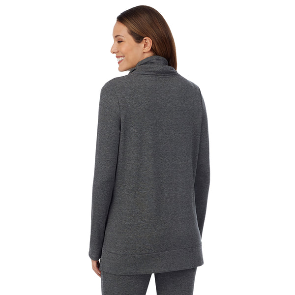 Cuddl Duds Ultra Cozy Maternity Long Sleeve Funnel Neck Tunic Shirts U0026 Tops