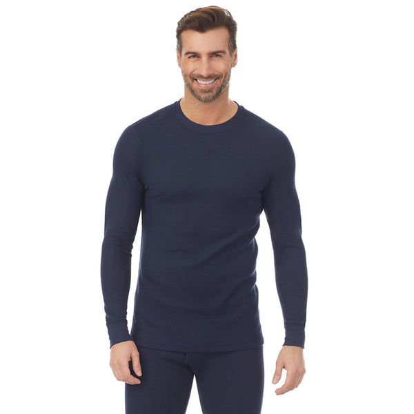 Cuddl Duds Waffle Thermal Long Sleeve Crew BIG & TALL Long Johns
