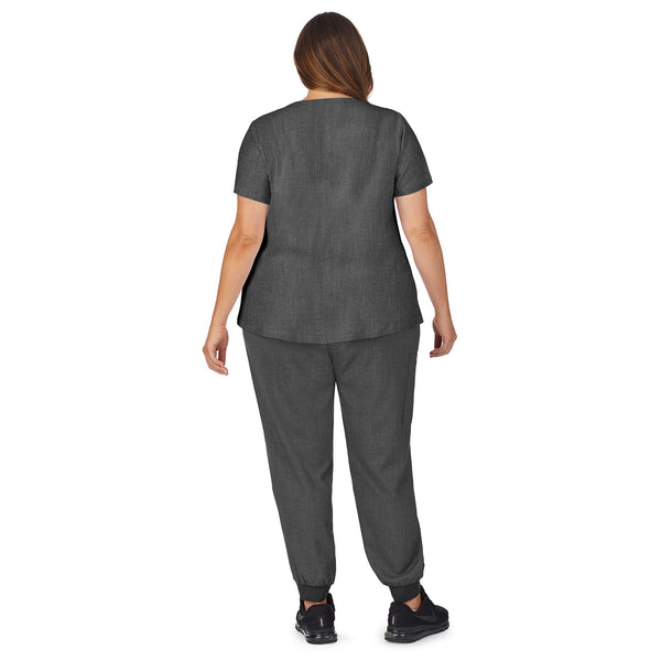 Cuddl Duds Womens Scrub Henley Neck Top With Side Pockets PLUS Women