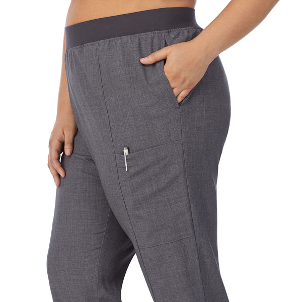 Cuddl Duds Womens Scrub Slim Cargo Pant PLUS Scrubs