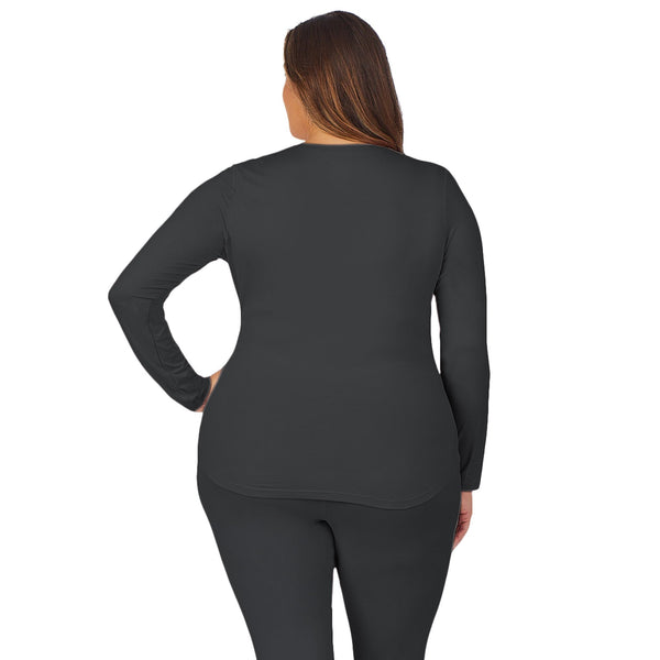 Cuddl Duds Womens Underscrub Crew Neck Top PLUS Women