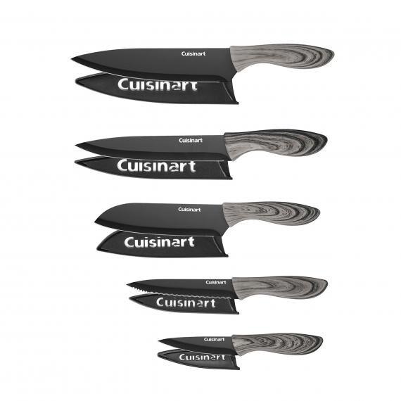 cuisinart 10 Piece Ceramic Coated Knife Set - Faux Wood C55-10PBW