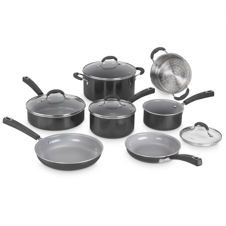 cuisinart 11 Piece Set Ceramica XT Nonstick Cookware 54C-11BK Black