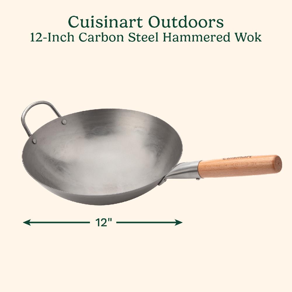 Cuisinart 12" Carbon Steel Hammered Wok (Round) CWA-0041