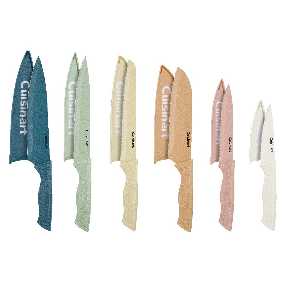 cuisinart 12pc Ceramic-Coated Knife Set with Textured Soft-Grip Handles C55-12CTP