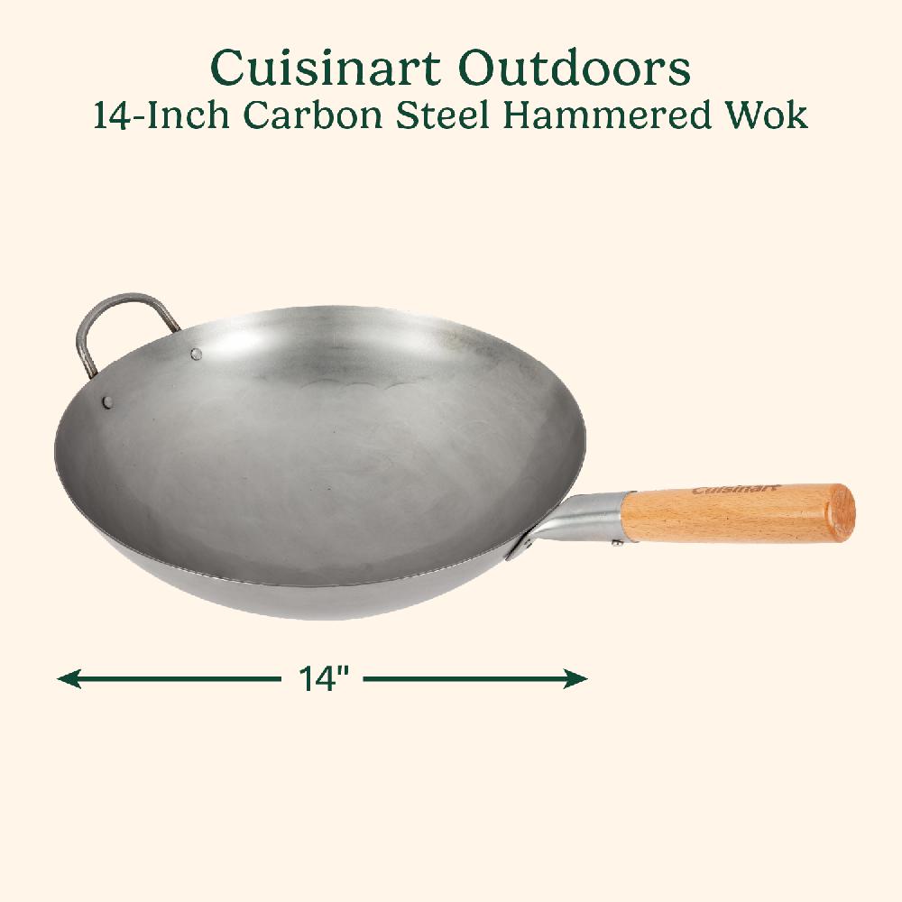 Cuisinart 14" Carbon Steel Hammered Wok (Round) CWA-2137