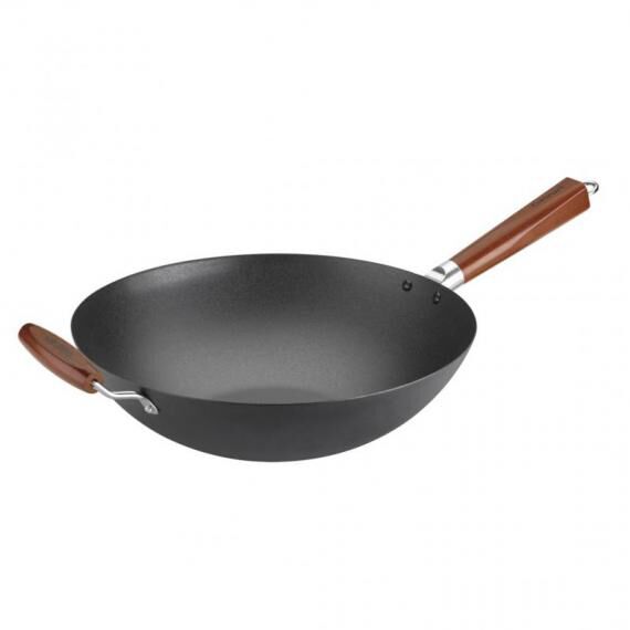 cuisinart 14" Pre-Seasoned Wok with Helper Handle CSW26-36H