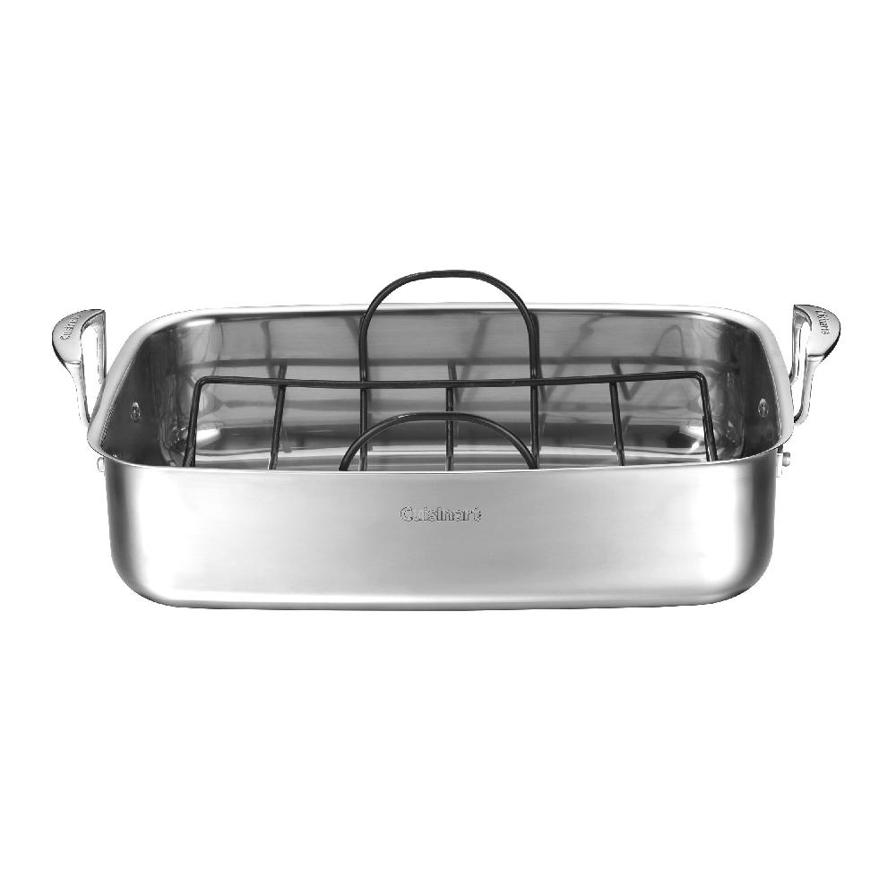 Cuisinart 15" Stainless Steel Roaster With Non-Stick Rack 7117-15NSR