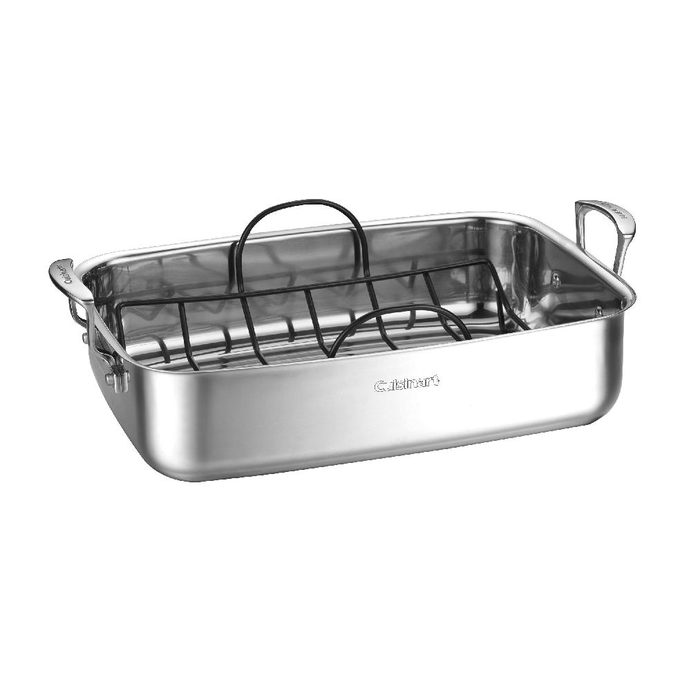 cuisinart 15" Stainless Steel Roaster with Non-Stick Rack 7117-15NSR