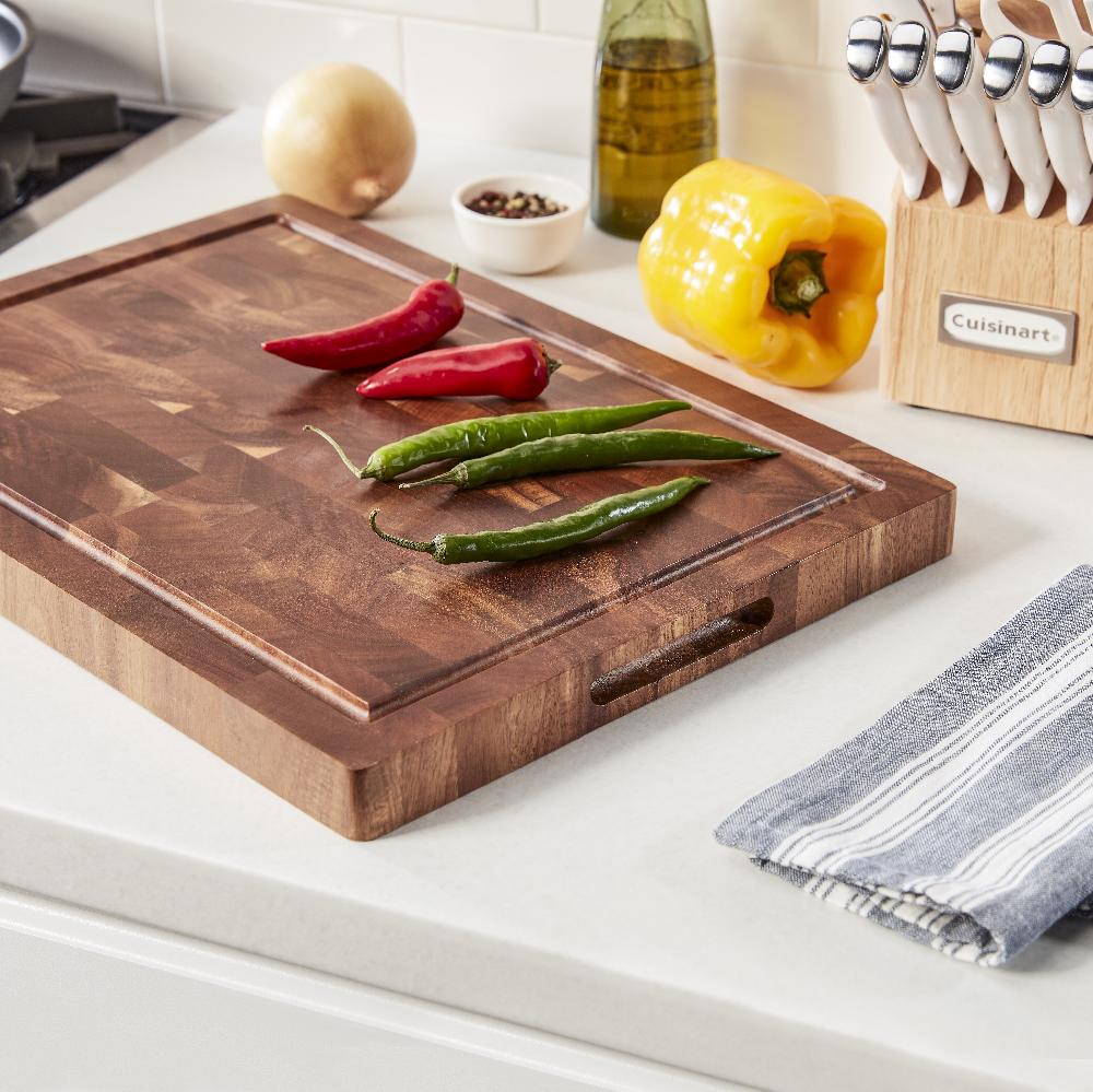 Cuisinart 17" Reversible End Grain Acacia Cutting Board CWB-17EGA