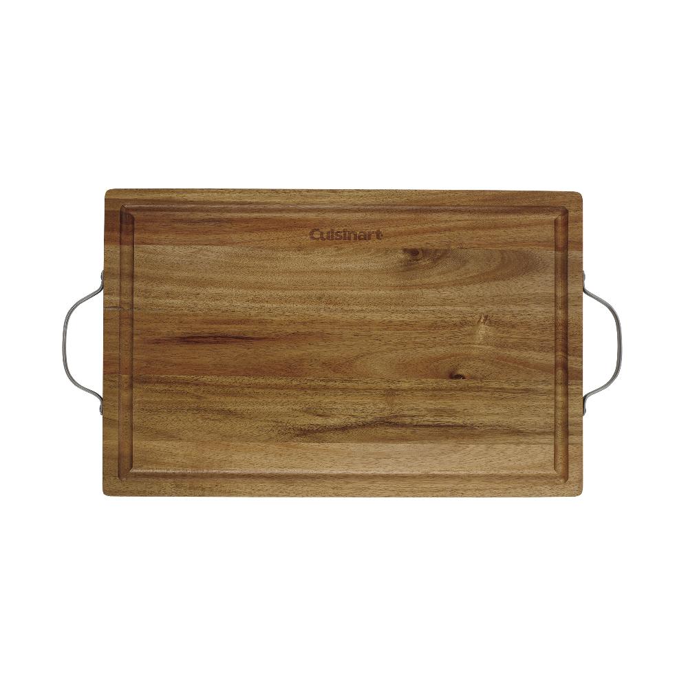 cuisinart 18" Acacia Carving Board with Handles CCB-2HCB