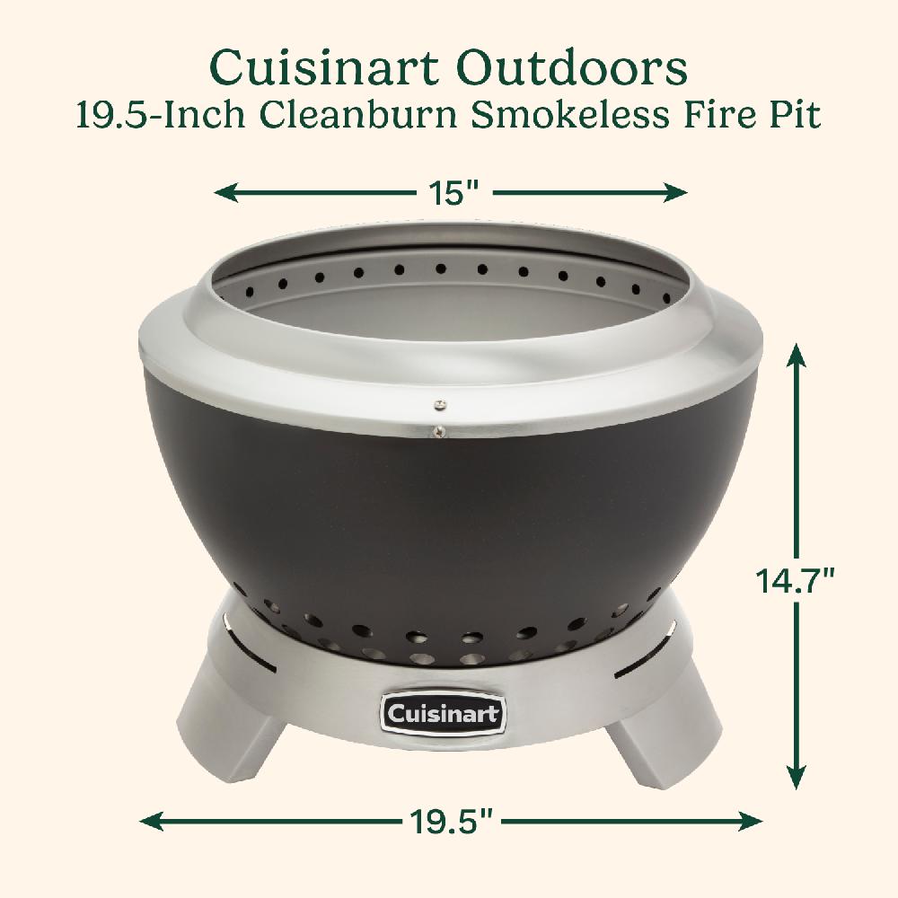 Cuisinart 19.5” Cleanburn Smokeless Fire Pit COH-1900