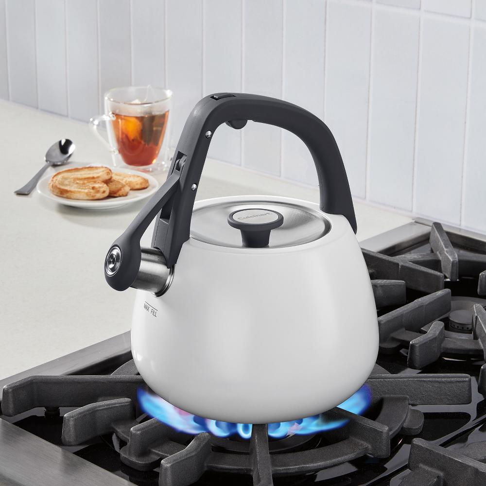 Cuisinart 2 Qt. Matte White Stainless Steel Tea Kettle CTK-SS25MW