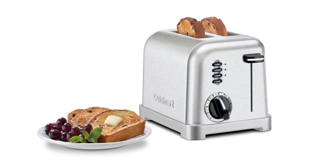 Cuisinart 2 Slice Metal Classic Toaster CPT-160P1 Stainless Steel P1