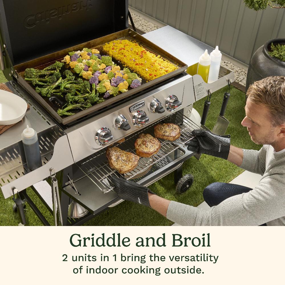 Cuisinart 28" Outdoor Griddler ™ - 2-in-1 Griddle & Broiler CGG-9020