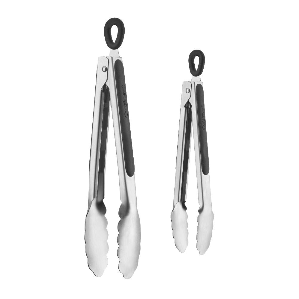 cuisinart 2pc Tong Set: 7" and 9" Stainless Steel Tongs CTG-00-2TNG