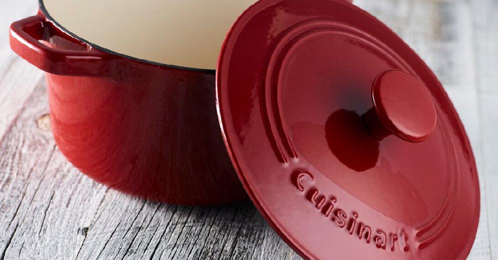 Cuisinart 3 Quart Round Covered Casserole CI630-20CR Red