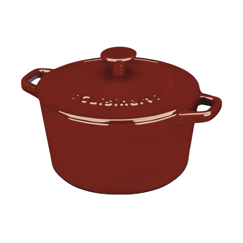 cuisinart 3 Quart Round Covered Casserole CI630-20CR Red