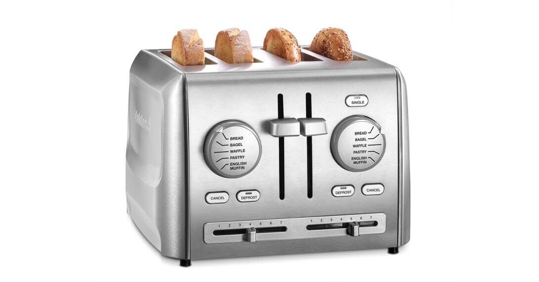 Cuisinart 4 Slice Custom Select Toaster CPT-640P1 Stainless Steel P1