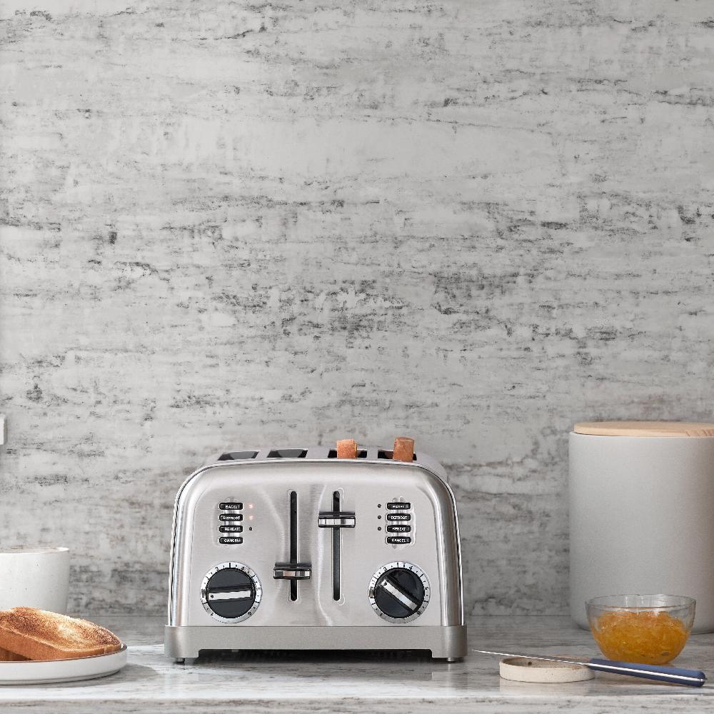 Cuisinart 4 Slice Metal Classic Toaster CPT-180P1 Brushed Stainless P1