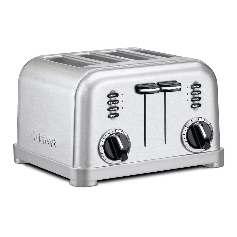 cuisinart 4 Slice Metal Classic Toaster CPT-180P1 Brushed Stainless P1